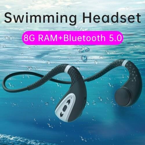 Swimming Bone Conduction Headphone Wireless Bluetooth Sports Earphone IPX8 Waterproof MP3 with 8G RAM Long Standby for Xiaomi