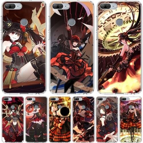 DATE A LIVE Tokisaki Kurumi Anime Phone Case for Huawei Honor 10 9 Lite Y9 Y5 Y6 Y7 2019 8X 8A 8S 7A 7X 10i 20i Pro V30 Art Coqu