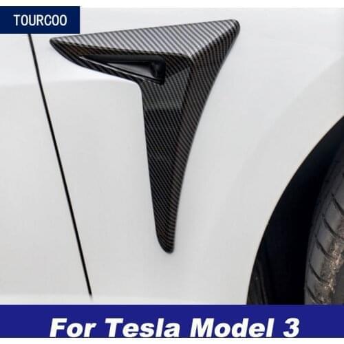 For Tesla Model 3 Side Camera Decorative Stickers Car Styling Modification Accessories