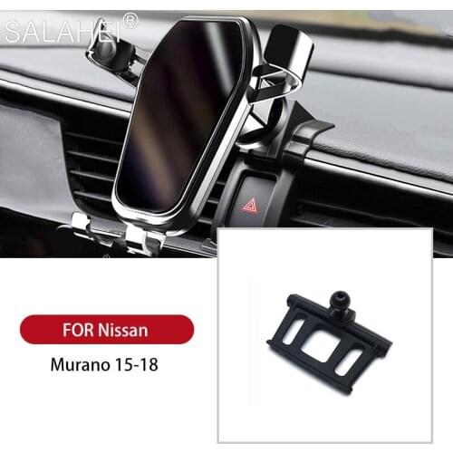 Car Air Vent Outlet Dashboard Mobile Cell Phone Holder Reaction Clip Mount Cradle For Nissan Murano 2015 2016 2017 2018 Stylish