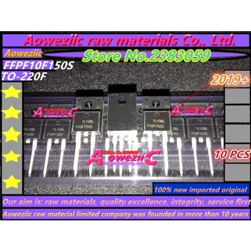Aoweziic 2019+ 100%new imported original FFPF10F150STU FFPF10F150S F10F150S TO-220F Fast Recovery Diode 1500V 10A