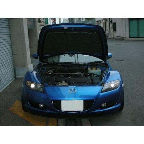 For 2003-2013 Mazda RX-8 SE3P Front Hood Bonnet Gas Struts Lift Support Shock Damper Carbon Fiber