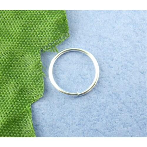 DoreenBeads 600PCs Silver color Open Jump Ring 10mm in Dia. (B00494), yiwu
