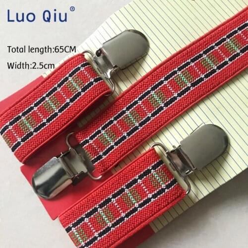 Boys Girls Kid Children Clip on Y Back Elastic Suspenders Slim Adjustable Braces