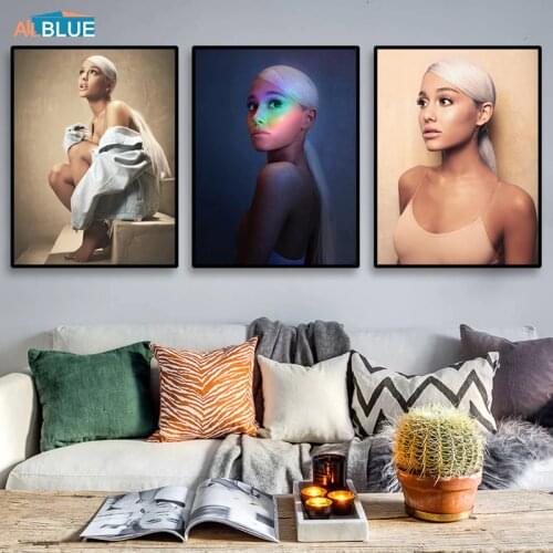 Canvas Art Print Girl Sexy Ariana Grande Poster Sweetener Paintings For Living Room Wall Art Pictures for bedroom Decorative