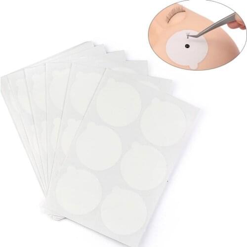 Eyelash glue holder Pallet Eyelash Extension glue pads stand on eyelash jade stone small size