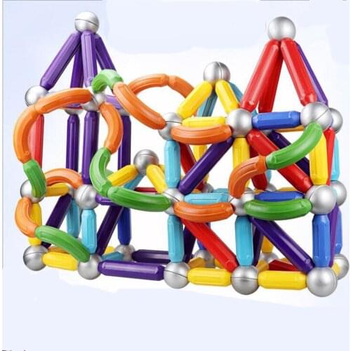 Big Size Magnet Bars DIY Toy Children Magnetic Designer Building Blocks Construction Set educational assembling toys for Kids