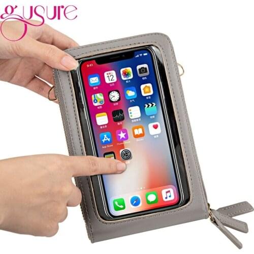 Gusure Touch Screen Purse Cellphone Bag Fashion Daily Use Card Holder Small Summer Shoulder Bag for Women Crossbody Wallet