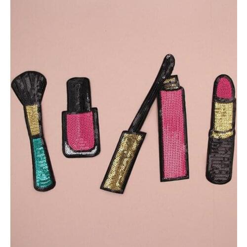 Nice Paillette Sequins Embroidered Patch Clothes Stickers Bag Sew Iron On Applique DIY Apparel Sewing Clothing Accessories BU29