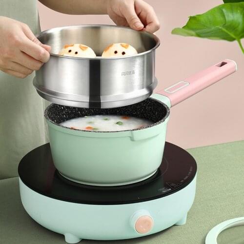 OAPE Small Childrens Non-Stick Noodles Cookware Saucepan Cooking Soup Porridge Pots For Kitchen Mini Milk Pan With Handle Lid