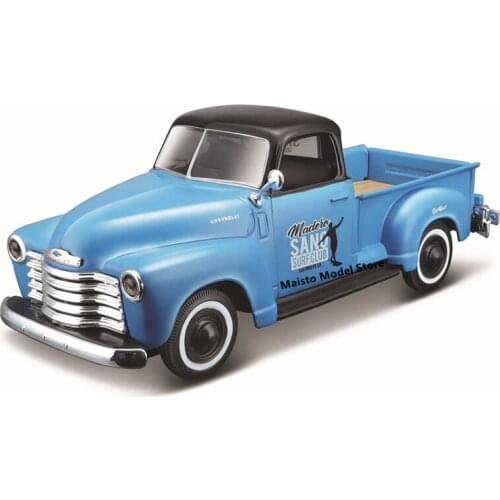 Maisto 1:24 Modified version 1950 Chevrolet 3100 Pickup Highly-detailed die-cast precision model car Model collection gift