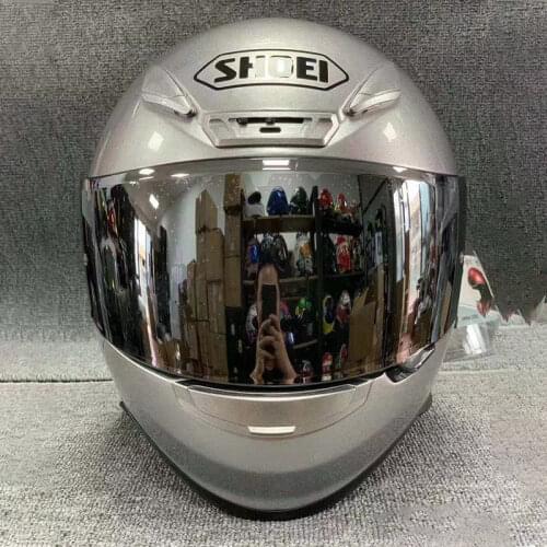 Full Face Motorcycle helmet Z7 Silver Helmet Riding Motocross Racing Motobike Helmet X14