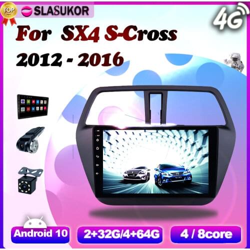 Android 10 Multimedia For Suzuki SX4 S Cross 2012 2013 2014 2015 2016 Video Car Radio Navigation Player GPS No 2din 2 din DVD