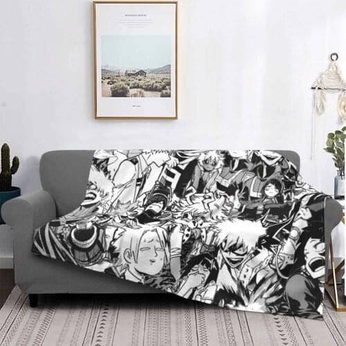 My Hero Academia Bakusquad Blankets Fleece Soft Unisex Throw Blankets for Sofa Office Bedspreads