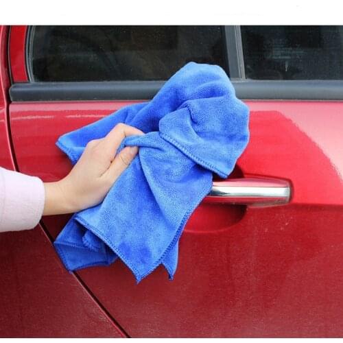 5Pcs Microfiber Car Cleaning Towels Automobile Motorcycle Washing Glass Household Cleaning Small Towels 30x30cm