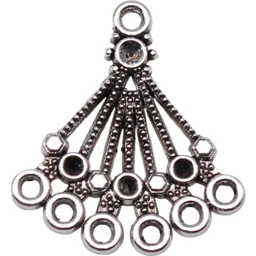 WYSIWYG 10pcs 27x24mm Porous Earring Connector For Jewelry Making Earring Connector Charms Earring Connector