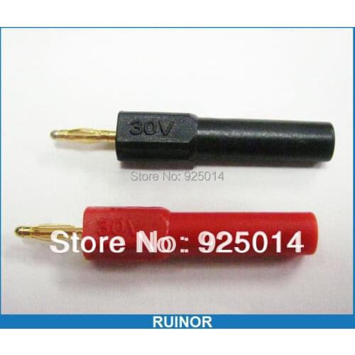Gold-plated Copper 4mm banana plug sockets female Adapter connector to 2 mm Male banana plug from RUINOR