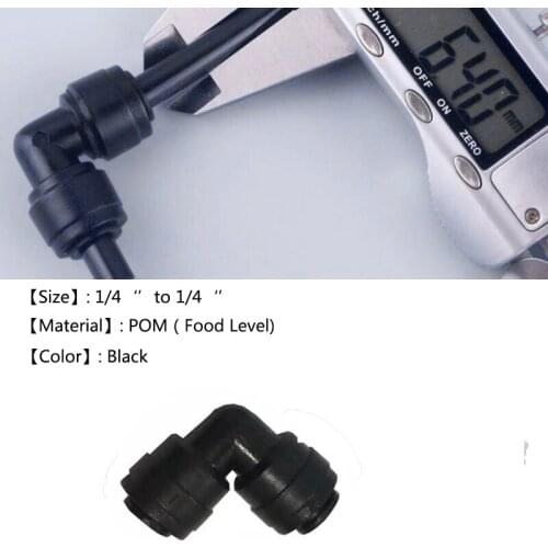 Pipe Connector Pipe Fitting Garden Water Quick Connector Coupling Fitting 1/4'' OD Hose 1/4'' BSP Revese Osmosis System Plastic