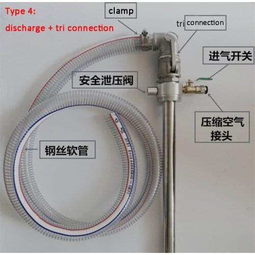 Vacuum Pump Pneumatic Pump200L Iron Barrel Oil Extractor Oil Pump Absorb Discharge