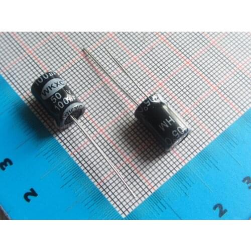 50pcs/lot high Quality DIP Aluminum Electrolytic Capacitor 50V 100UF 8*12MM electrolytic capacitor 100uf