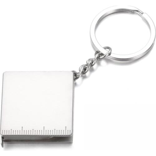 1Pc Metal Tape Measure Retractable Measure Ruler Key Chain for Patchwork Ruler DIY Sewing Tailor Accessories