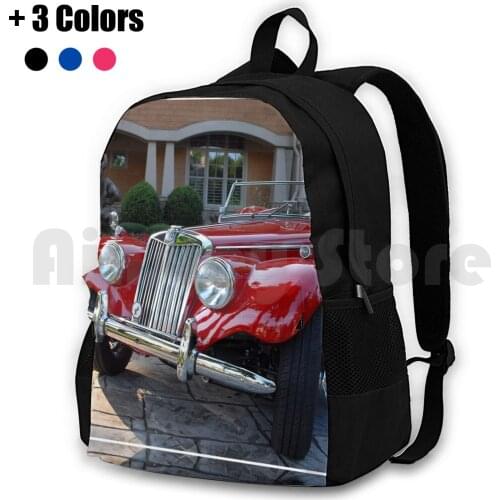 1954 Mg Tf Roadster Outdoor Hiking Backpack Waterproof Camping Travel Mg Mgtf Sports Cars All Of North Carolina Thoroughbred