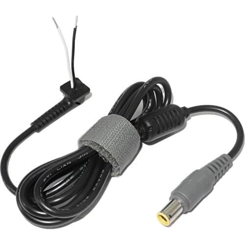 7.9x5.5mm DC Power Charger Adapter Plug Socket Connector with Cord/Cable for Lenovo X60 X61 Z60 Z61 E420 X200 X300 T60 T61 T400