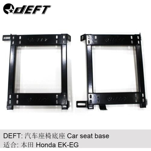 DEFT Auto Replace Parts Iron Strength Brake Black Seat Bottom Mount Car Racing Seat Brackets Base Mounting For Honda EK EG