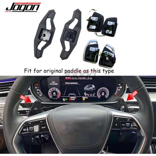 For Audi A6 S6 A7 4K A8 S8 A4 S4 B9 A5 S5 B9 Q3 E-TRON 2020+ Replace Steering Wheel Paddle Extension Shifter Car Accessories