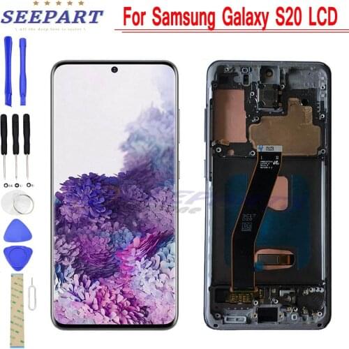 For Samsung Galaxy S20 Lcd Display With Touch Screen Digitizer For Samsung Galaxy S20 Lcd