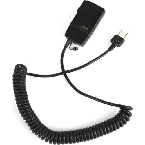 HM-46 Angle Type SP/Mic W/Earphone Jack For ICOM IC-V8 IC-V82