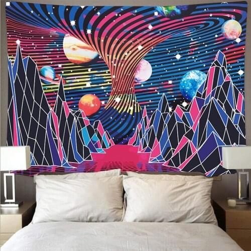 Aggcual Color nebula tapestry wall hanging Art 3d Print Background cloth home decor aesthetic mural Wall coverings mat tap238