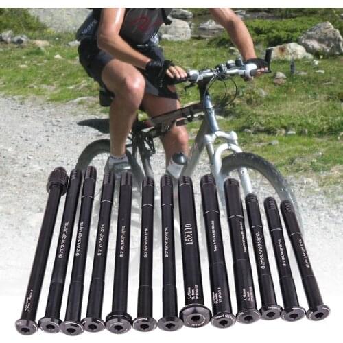 Mountain Bike Bicycle Disc Quick Release Thru Axle Shaft Front Rear Hub Skewer Bicycle Fork Thru Axle Levers Bicycle Accessories