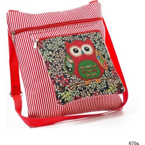 Wholesale Canvas Cute Animal Crossbody Bag Girl Owl Shoulder Bag Fashion Women Messenger Bag Hot Sale