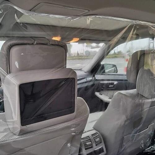 Car Interior Isolation Film Insulation Curtain Reusable Dust-Proof Anti-Droplet Protective Film For Car Taxi Dropshipping 1.4x2m