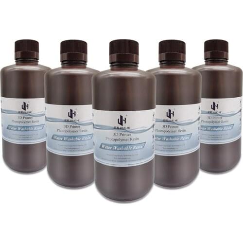 JAMG HE On Sales Water Washable Resin for LCD 3d Printer Polymer Resin No IPA Super Low Shrinkage HIgh Precison