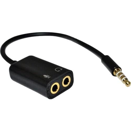 3.5 mm Earphone Headphone 1 Male for 2 Female Dual Audio Splitter Cable Adaptor