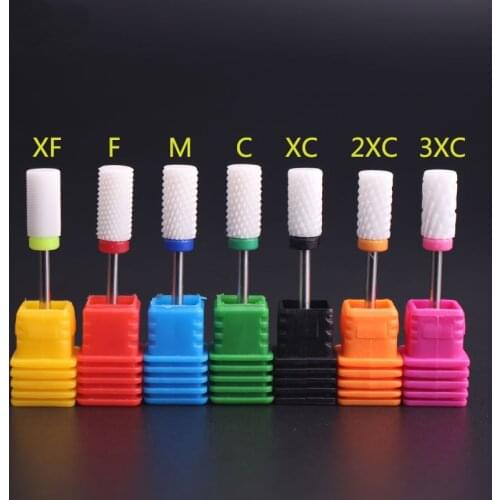 Ceramic Nozzle Nail Art Drill Bit Mill Cutter For Nail Electric Drill Manicure Machine Device Accessory Remove Acrylic polish