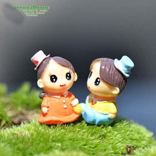Lover Girl Boy Doll Miniatura Dollhouse Accessories Toys for Children Mini Toy Miniature Pvc Craft Ornaments Micro DIY Toy