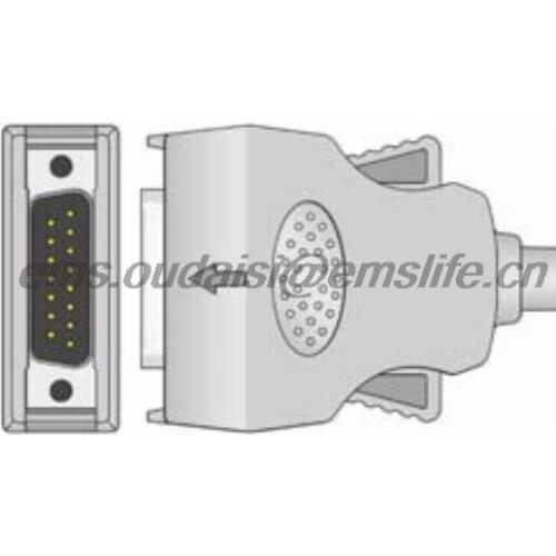 Mortara DB15M EKG connector for ECG Cable spare parts of patient monitor and cardiography machine