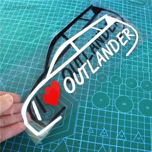 I love my car Decal Creative Sticker Styling Door Window Decoration For mitsubishi outlander 3 2018 2016 2017 xi 2020 accessorie