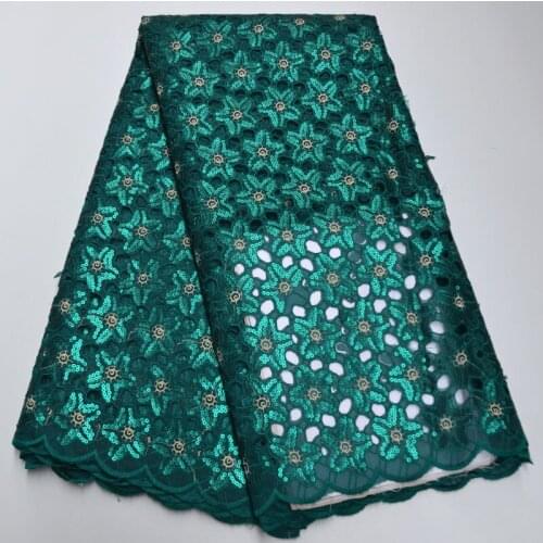 New Design African Organza Lace Fabric 2019 High Quality Hot Sale French net embroidered Tulle Lace Fabric With Sequins TG5-96