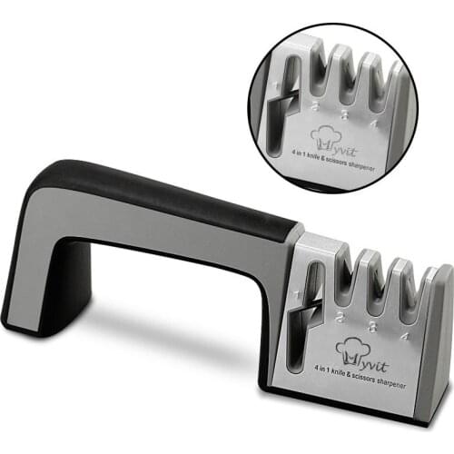 Professional Kitchen Knife Sharpener Diamond Rod Knife Shears Scissors Sharpening Stone System Stainless Steel Blades Whetstone