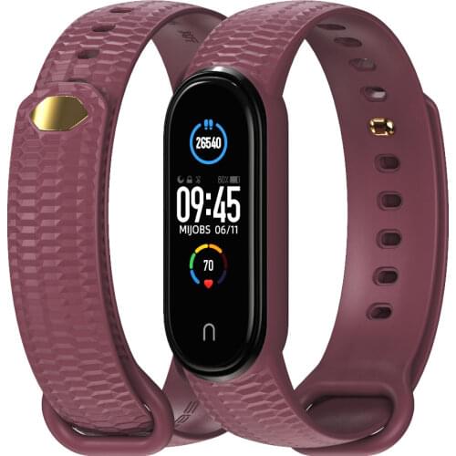 For Amazfit Band 5 Strap Bracelet Miband 6 Opaska Wristband for Xiaomi Correa Smart Band 5 4 3 Pulseira for Mi 6 Silicone Band