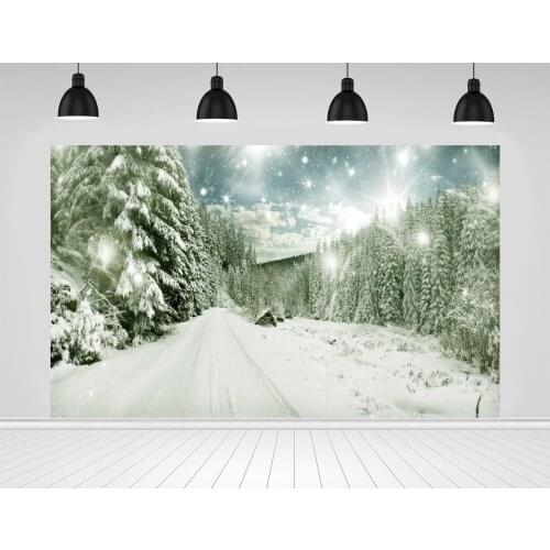 Scopiso Winter Glitter Stars Pine Forest Scenic Photozone Photography Background Photographic Backdrop For Photo Studio Props