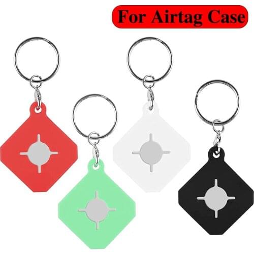 Silicone Case For Apple Airtags Protective cover For Apple Locator Tracker Anti-lost Device air tag Case Keychain Protect Sleeve
