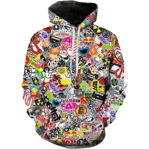 2020 New Fashion Casual Graffiti Men Women Children Hoodies Printed 3D Sweatshirts Hooded Boy Girl Pullover Streetwear Tops