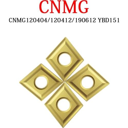 CNMG120404 CNMG120412 CNMG190612 YBD151 120404 120412 CNMG Inserts High-Quality Carbide CNC Machine Tool Lathe Cutting Tool