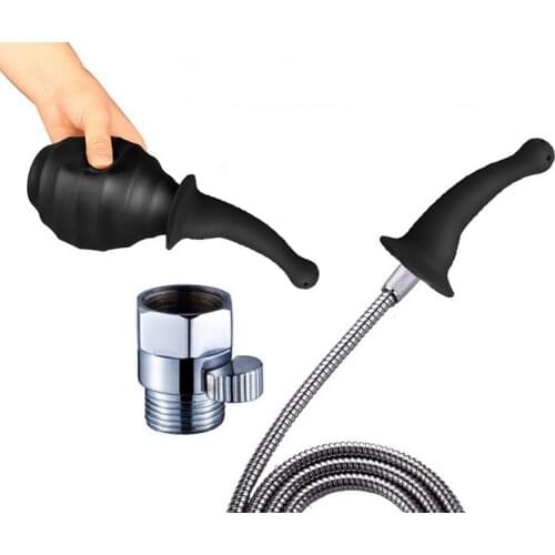 Wetips Silicone Enema Shower For Washing Portable Ducha Anal Shower Shatafa Irrigator Washer Anal Enema Cleaning Anal Douche