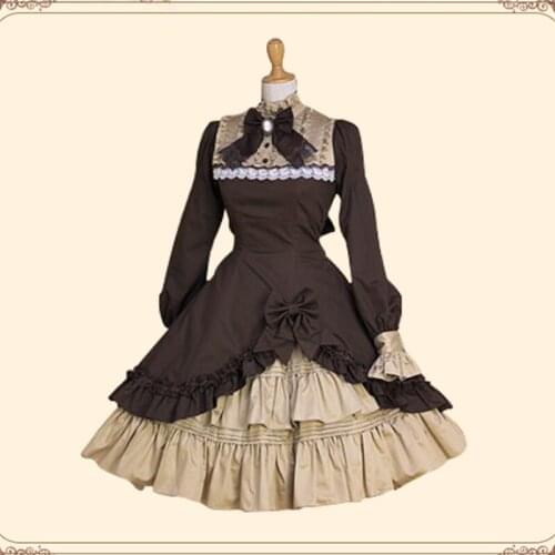 Full retro spring and autumn female princess dress temperament long-sleeved dress with half skirt two-piece suit in stock R